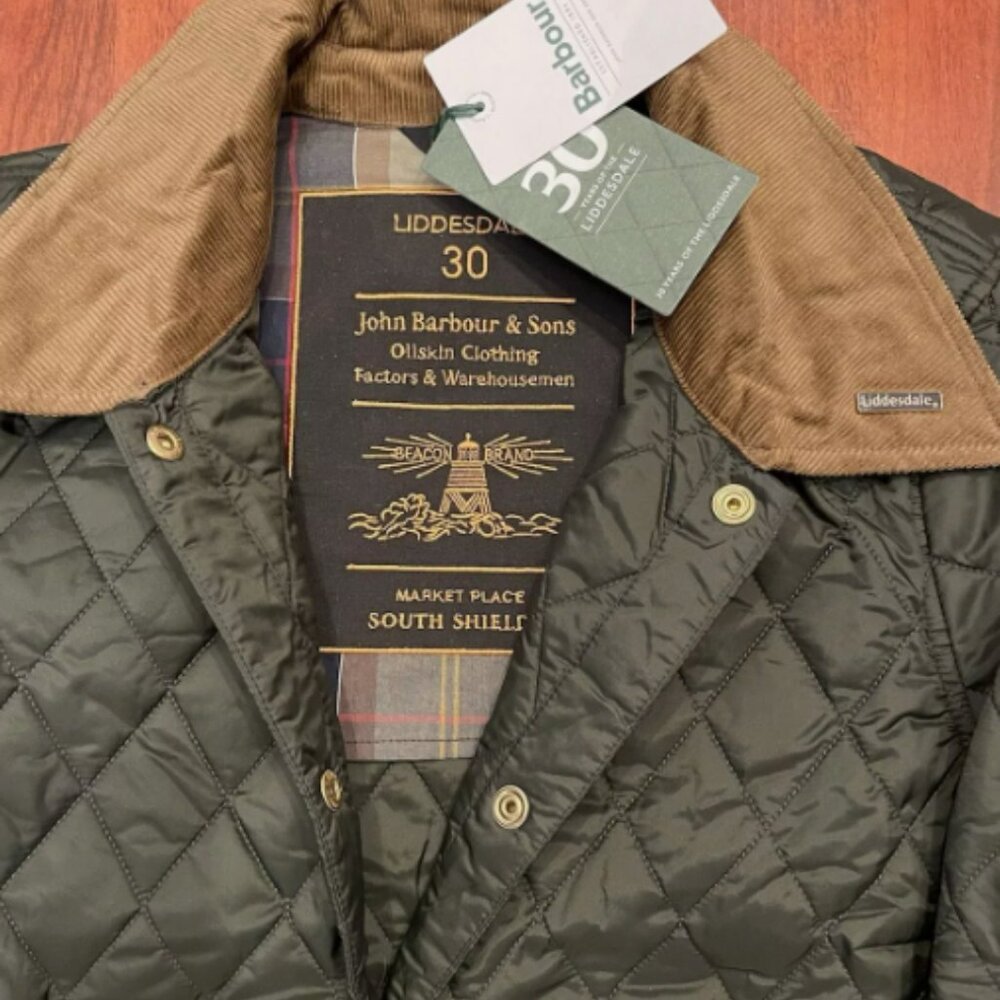 Barbour 30th Anniversary Modern Liddesdale -Olive/Clas MSRP$430 BRITISH ELEGANCE - Picture 8 of 16